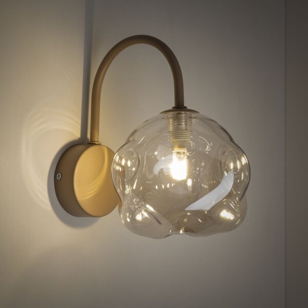 Brilagi - Lampada da parete VULCANO 1xG9/8W/230V beige/fumé