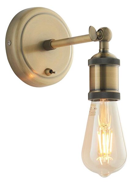 Endon 97245 - Faretto da parete HAL 1xE27/10W/230V ottone