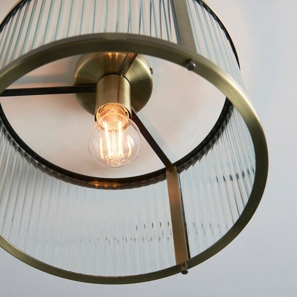 Endon 106265 - Plafoniera RIDGETON 1xE27/10W/230V ottone