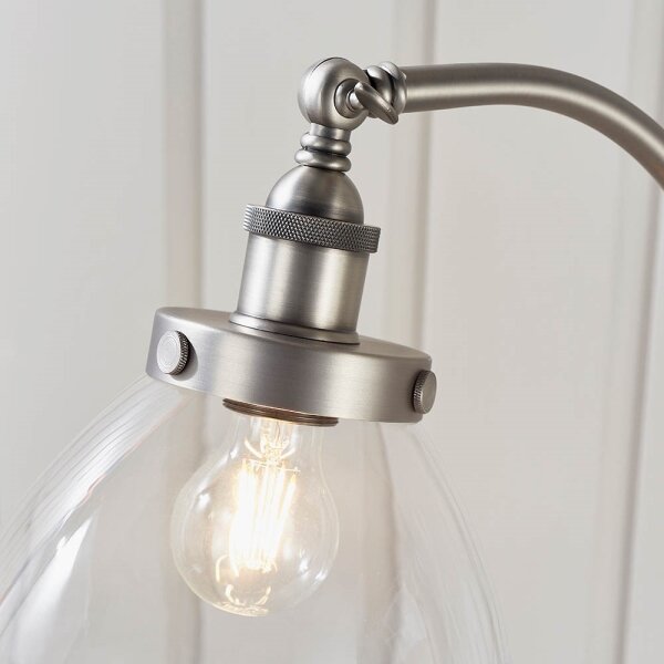 Endon 91741 - Piantana HANSEN 1xE27/40W/230V cromo satinato