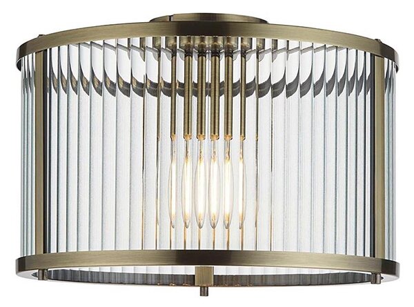 Endon 106265 - Plafoniera RIDGETON 1xE27/10W/230V ottone