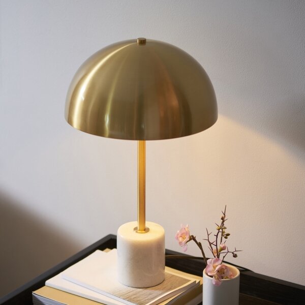 Endon 114210 - Lampada da tavolo BERTOIA 1xE14/7W/230V ottone