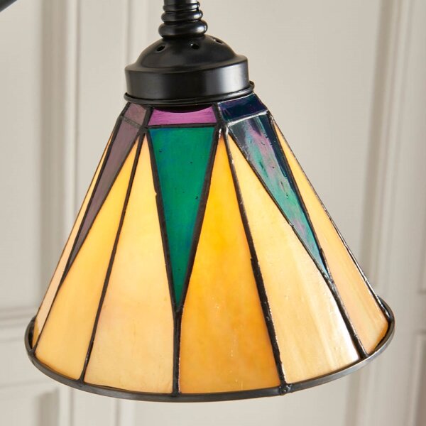 Endon 74355 - Lampada da terra Tiffany DARK STAR 1xE14/40W/230V