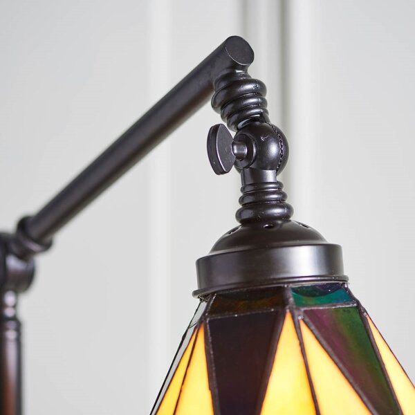 Endon 74355 - Lampada da terra Tiffany DARK STAR 1xE14/40W/230V