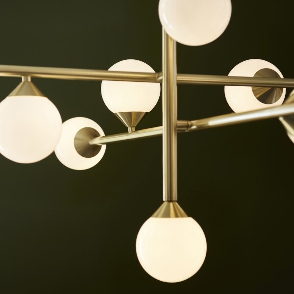 Endon 106754 - Lampadario a stelo OTIS 10xG9/5W/230V oro