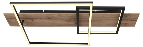 Globo 67289D1 - Plafoniera a LED VANNI, 24W/230V, marrone/nero