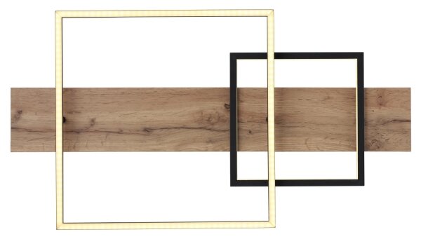 Globo 67289D1 - Plafoniera a LED VANNI, 24W/230V, marrone/nero