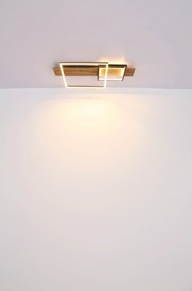 Globo 67289D1 - Plafoniera a LED VANNI, 24W/230V, marrone/nero