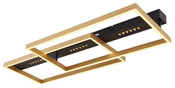 Globo 48461-54 - Plafoniera LED LUFFY LED/54W/230V nero/oro