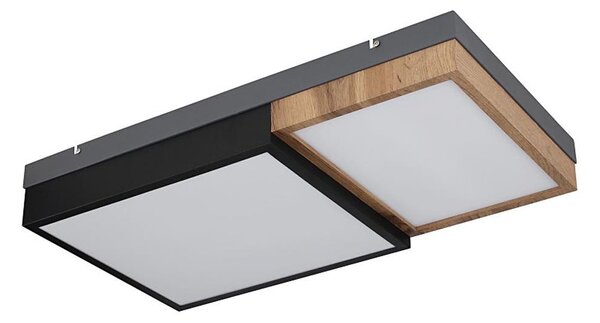 Globo 67286-30 - Plafoniera LED GUNDI LED/30W/230V marrone/nero