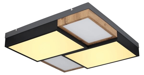 Globo 67286-50 - Plafoniera LED GUNDI LED/50W/230V marrone/nero