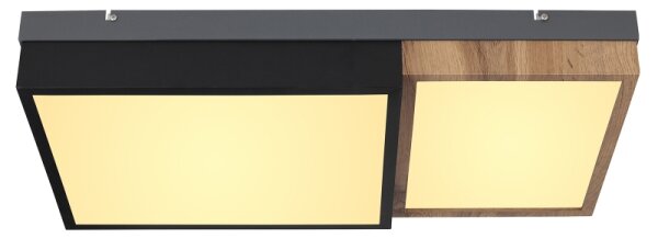 Globo 67286-30 - Plafoniera LED GUNDI LED/30W/230V marrone/nero