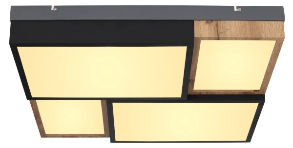 Globo 67286-50 - Plafoniera LED GUNDI LED/50W/230V marrone/nero