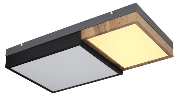 Globo 67286-30 - Plafoniera LED GUNDI LED/30W/230V marrone/nero