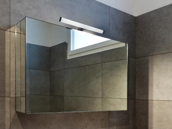 Lampada a LED per specchio da bagno 8W/230V 30 cm IP44 nero