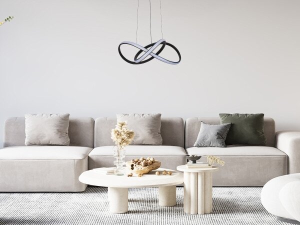 Lampadario dimmerabile a sospensione su cavo LED/65W/230V 3000-6500K + telecomando