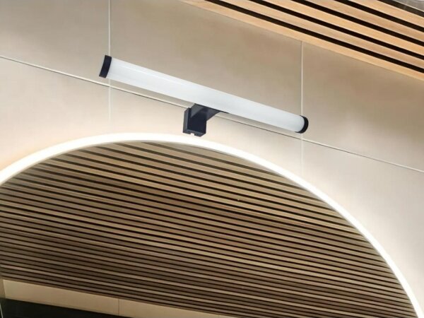 Lampada a LED per specchio da bagno 8W/230V 30 cm IP44 nero