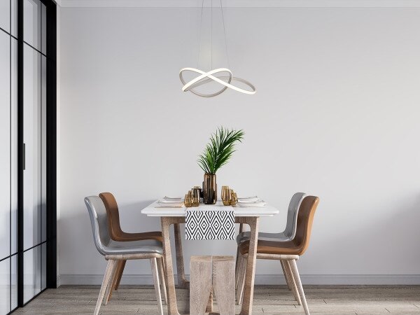 Lampadario LED dimmerabile su cavo LED/85W/230V 3000-6500K + telecomando
