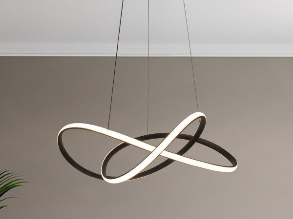 Lampadario dimmerabile a sospensione su cavo LED/85W/230V 3000-6500K + telecomando