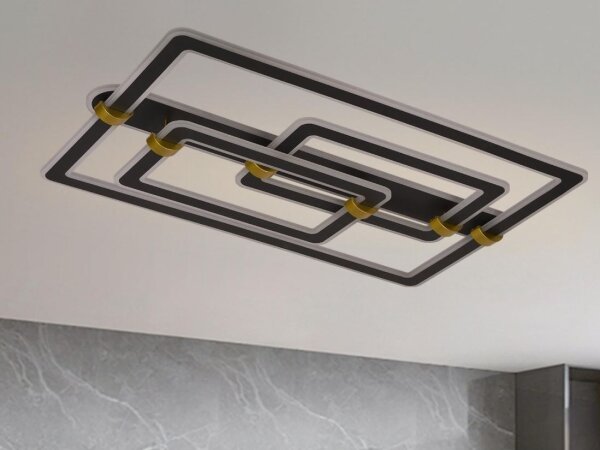 Plafoniera LED dimmerabile, 280 W, 230 V, 3000-6500 K, con telecomando