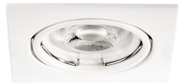 Faretto da incasso 1xGU10/MR16/10W/230V 9x9 cm bianco