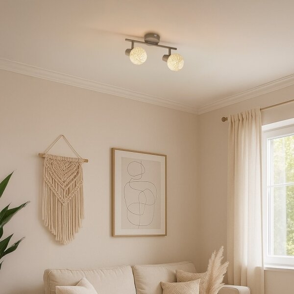 Faretto DEX 2xE14/10W/230V beige/crema