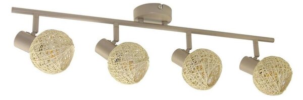Faretto DEX 4xE14/10W/230V beige/crema