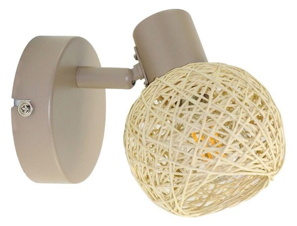 Faretto da parete DEX 1xE14/10W/230V beige/crema