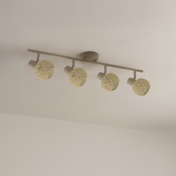 Faretto DEX 4xE14/10W/230V beige/crema
