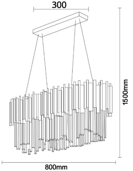 Brilagi - Lampadario sospeso su cavo PLAZA 10xE14/40W/230V
