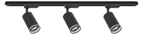 Faretto nel sistema a binario PIPE 3xGU10/10W/230V nero