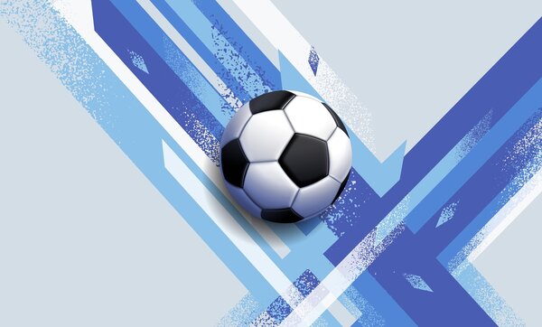 Carta da parati pallone da calcio su sfondo dinamico astratto in, Carta da parati per gli adolescenti, Carta da parati Calcio, w02347 : Uwalls.it