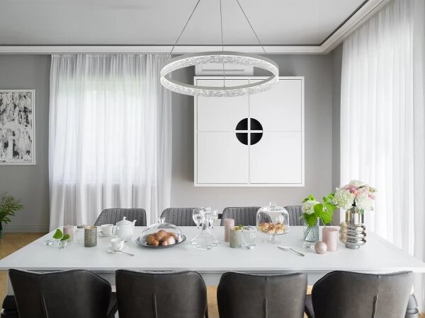 Lampadario dimmerabile a sospensione con cavo ALIANZ LED/60W/230V 3000-6000K + telecomando