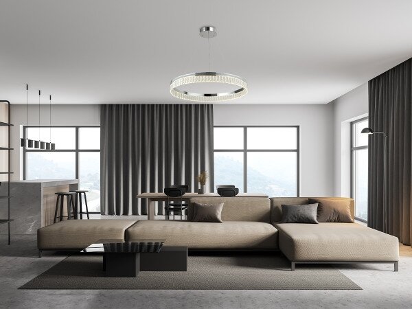 Lampadario sospeso in cristallo dimmerabile su cavo THALIA LED/55W/230V 3000-6000K + telecomando