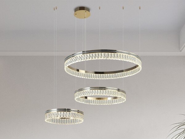 LED dimmerabile lampadario in cristallo su cavo THALIA LED/120W/230V 3000-6000K + telecomando