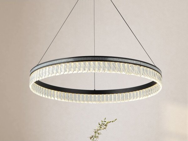 Lampadario in cristallo dimmerabile su cavo THALIA LED/55W/230V 3000-6000K + telecomando