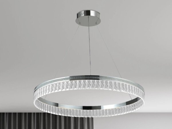 Lampadario sospeso in cristallo dimmerabile su cavo THALIA LED/55W/230V 3000-6000K + telecomando