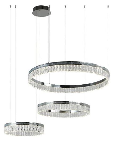 Lampadario LED in cristallo dimmerabile a sospensione con cavo THALIA LED/120W/230V 3000-6000K + telecomando