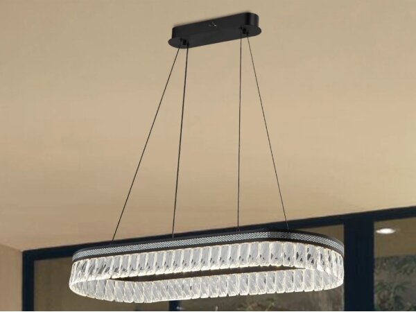 Lampadario in cristallo dimmerabile a LED su cavo THALIA LED/50W/230V 3000-6000K + telecomando
