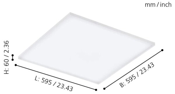 Eglo 98564 - Plafoniera LED RGB dimmerabile TURCONA-C LED/30W/230V + T