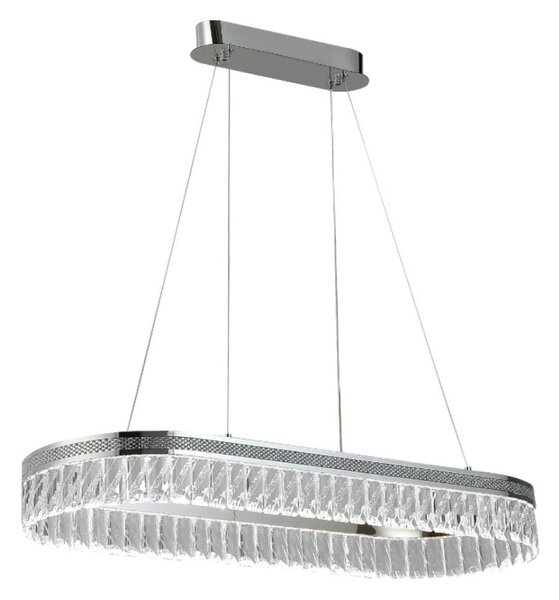 Lampadario in cristallo LED dimmerabile a sospensione con cavo THALIA LED/50W/230V 3000-6000K + telecomando