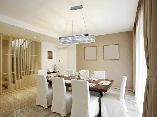 Lampadario in cristallo LED dimmerabile a sospensione con cavo THALIA LED/50W/230V 3000-6000K + telecomando
