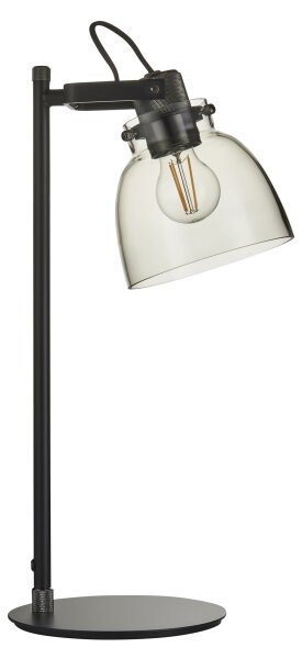 Endon 107012 - Lampada da tavolo URBAN 1xE27/10W/230V nero/nero fumé