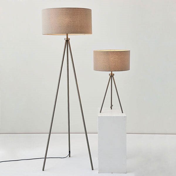 Endon 66987 - Lampada da terra TRI 1xE27/60W/230V beige