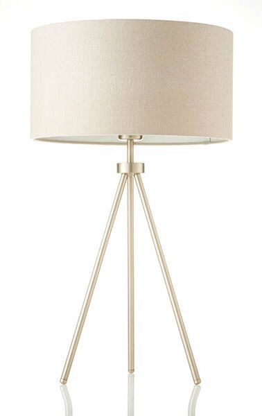 Endon 66986 - Lampada da tavolo TRI 1xE27/40W/230V ottone/beige