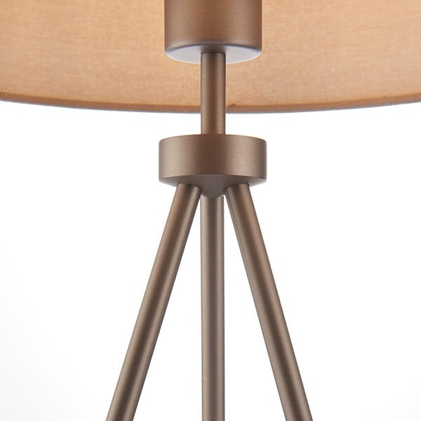 Endon 66986 - Lampada da tavolo TRI 1xE27/40W/230V ottone/beige