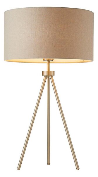 Endon 66986 - Lampada da tavolo TRI 1xE27/40W/230V ottone/beige