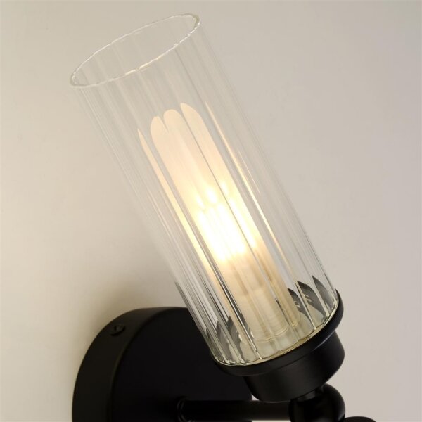 Searchlight 29982BK - Lampada da parete IMPERIAL 2xG9/33W/230V nero
