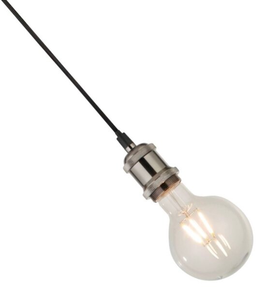 Searchlight 7461SS - Lampada a sospensione su cavo 1xE27/60W/230V finitura argento