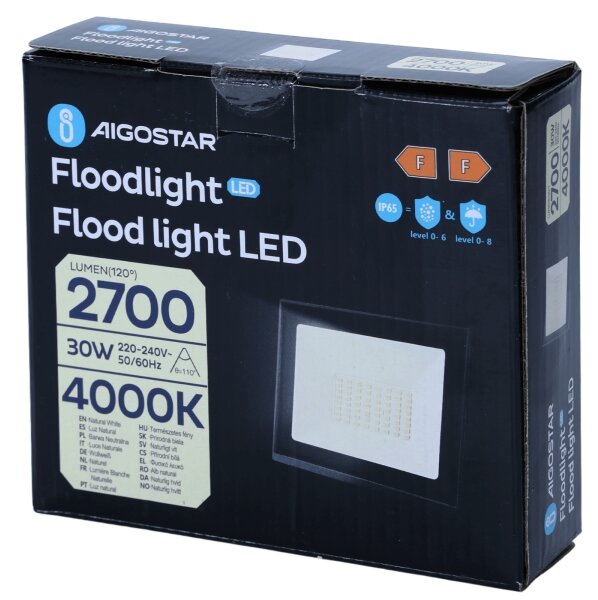 Aigostar - Faro LED/30W/230V 4000K IP65
